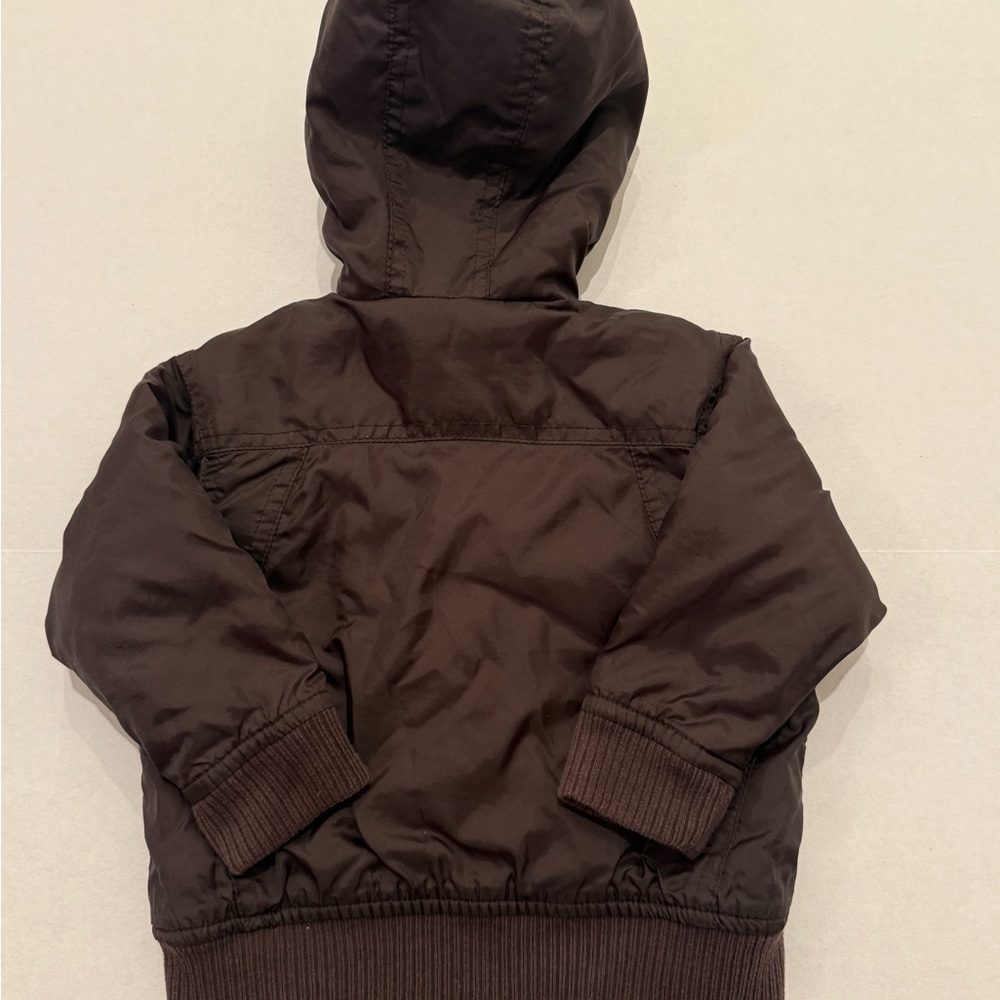 Calvin Klein Jeans Boys 18 month Brown Hooded Jacket - Picture 4 of 12